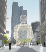 Rogier Square Proposal, 2005, by SeARCH, BAS and BUUR with Jaume Plensa